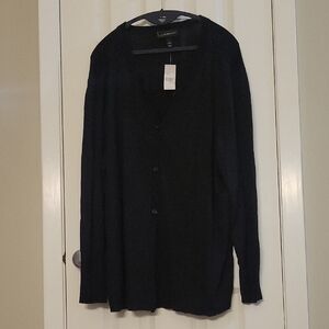 Black Button-Up Cardigan